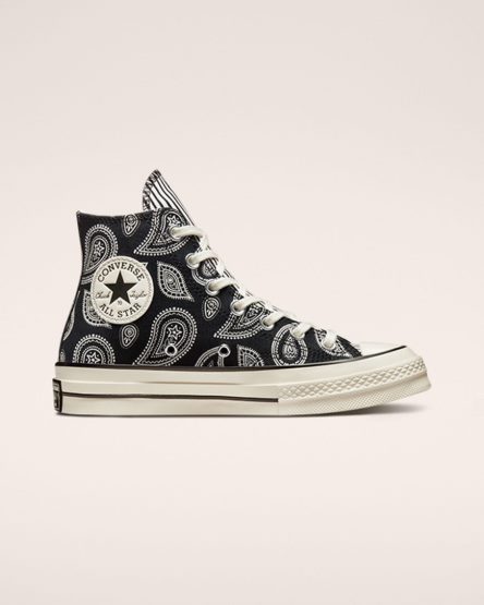 Women's Converse Chuck 70 Paisley High Top Shoes Black | AU C9430D